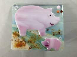 Pin By Anny Lin On Night Light In 2020 Fused Glass Animal Night Light Opal Art