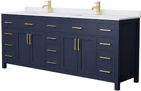 Check spelling or type a new query. Beckett 84 Inch Double Bathroom Vanity In Dark Blue White Cultured Marble Countertop Undermount Square Sinks No Mirror Amazon Com