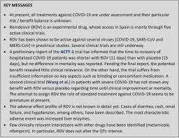 Update Remdesivir As A Potential Therapy Against Covid 19 Isdb International Society Of Drug Bulletins