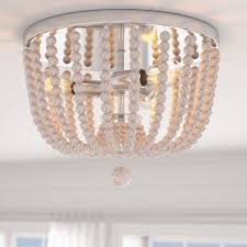 Tilden 3 Light 16 Unique Statement Geometric Flush Mount In 2020 Beaded Light Fixture Nursery Light Fixture Flush Mount Lighting