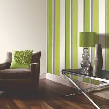 Pin By Kate Bradshaw On Lounge Green Striped Wallpaper Front Room Decor Striped Wallpaper