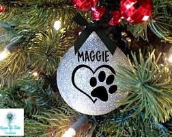 Custom dog ornament | acrylic ornament | holiday, christmas decor | dog, cat, pet name ornament | custom pawprint acrylic ornament. Dog Ornament Personalized Ornament Dog Lover Gift Doggie Etsy Christmas Ornaments Dog Christmas Ornaments Diy Christmas Ornaments