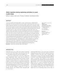 3315 15th ave, evans, co 80620; Pdf Water Ingestion During Swimming Activities In A Pool A Pilot Study