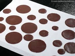 Pastilles En Chocolat Recette Chocolat Decoration Chocolat Decoration Gateau Chocolat