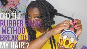 Did The Rubber Band Method Break My Hair Off Life Update Youtube