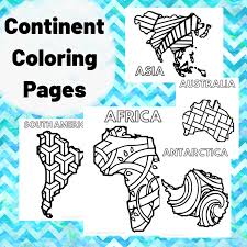 Use this fun, free coloring page to help students learn their continents and oceans! Continent Coloring Pages Pool Noodles Pixie Dust