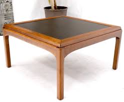 Perfect dimensions for modern coffee tables. Square Oiled Walnut Faux Slate Top Coffee Table Soho Treasures