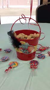 Dumbo Pail Centerpiece With Peanuts Dumbo Baby Shower Dumbo Birthday Party Circus Birthday Party