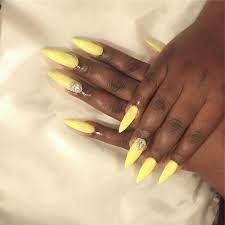 Light Yellow Stiletto Nails Blackgirlnails Yellow Stiletto Nails Red Stiletto Nails Matte Stiletto Nails
