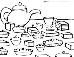 Set off fireworks to wish amer. Printable Tea Party Coloring Page 5 Tea Party Birthday Diy Tea Party Tea Party
