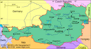 48° 12' 0 north, 16° 22' 0 east. Austria Atlas Maps And Online Resources Factmonster Com Map Country Maps Austria