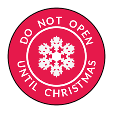 Do Not Open Until Christmas" Gift Sticker - OnlineLabels