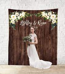 Create a backdrop for photo booth, dress up the dessert table. Wedding Photo Backdrop Rustic Wedding Decorations On A Etsy