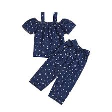 Amazon Com Baby Toddler Girls Summer Outfits Clothes 1 5