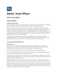 Senior managers are responsible for the overall operations and profitability of a company or institution. Sr Trust Officer