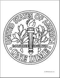 Us nickel coloring page printout. Clip Art Dime Back Coloring Page I Abcteach Com Abcteach