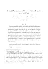 Pdf Prenuptial Agreements And Matrimonial Property Regimes In France 1855 2010