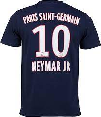 Neymar ist für das topspiel der ligue 1 zwischen psg und marseille am sonntag fraglich. T Shirt Paris Saint Germain Neymar Jr Offizielle Kollektion Erwachsenengrosse Fur Herren Amazon De Sport Freizeit
