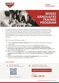 Pekerjaan menjadi cook helper ternyata memiliki gaji yang cukup fantastis. Lowongan Kerja Lowongan Kerja Wings Graduates Trainee Program Tahun 2019