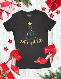 Let S Get Lit Holiday T Shirt Designs Frog Prince Paperie Diy Christmas Shirts Funny Christmas Shirts Christmas Shirts