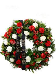 Траурный венок из гвоздик 6 | Flora Online