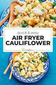 Easy Air Fryer Cauliflower Recipe Cauliflower Recipes Recipes Vegetarian Recipes