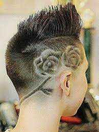 Rose Floral Shaved Hair Design Trend Idea Shaved Hair Designs Hair Tattoo Designs Hair Tattoos