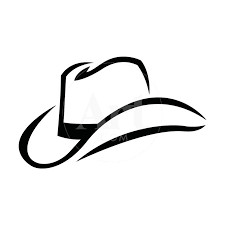Western Cowboy Hat In Black Stylized Brush Marks Vector Icon Art Print Brian Goff Art Com Cowboy Hat Tattoo Western Cowboy Hats Cowboy Hats