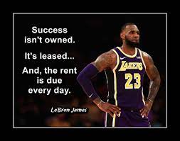 Inspirational Lebron James Basketball Success Quote Poster Wall Art Gift Motivation Wall Decor In 2021 Lebron James Quotes Basketball Quotes Inspirational Motivational Basketball Quotes