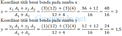 36 i 1 bh3 x = b 1 b 2. Contoh Soal Titik Berat Pembahasan Soal Fisika Sma