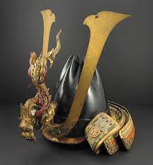 Kinchaku Nari Kawari Kabuto With Dragon Maedate Momoyama Period Circa 1500 S Samurai Helmet Samurai Armor Samurai Warrior