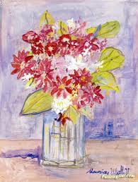 Vintage floral painting of flowers in vase beautifully framed large size. Bouquet Of Red And White Flowers In A Vase Artwork By Maurice Utrillo Oil Painting Art Prints On Canvas For Sale Paintingstar Com Art Online Store