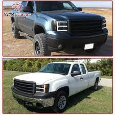 No cracks in the lenses, however 1 out of 3 mounting tabs broken on passenger side but holds just fine with other 2. 25 Off Led Tube Projector Headlights For 2007 2013 Gmc Sierra 1500 2007 2014 Sierra 2500hd 3500hd With Black Housing Amber Reflector Driver Passenger Side Yitamotor