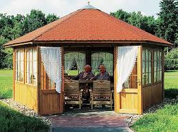 Holzpavillon verzapft gartenlaube pavillon grillhütte. Gartenlaube Grilllaube Und Pavillon Aus Holz Geschlossen Chalet 6eck 9500 Kaufen