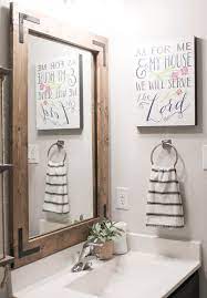 Continue this pattern until all the clips are removed. Diy Bathroom Mirror Frame Without Removing Mirror Clips Her Happy Home