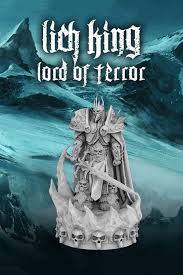 Lich King Lord Of Terror 3d Printing Figurine Assembly Lich King Lich 3d Printing