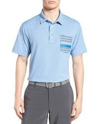 Men's Light Blue Polos by Travis Mathew