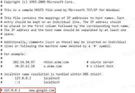 Block Websites Using Hosts File In Windows 10