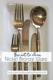 Commonly used metals include stainless steel, cast iron, aluminum, copper, brass and bronze. How Not To Clean Your Nickel Bronze Silverware Dear God Don T Do What I Did Mermaids And Cashmere
