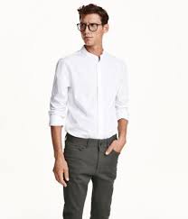 H M Offers Fashion And Quality At The Best Price Mens Fashion Smart Collarless Shirt Men Men Shirt Style