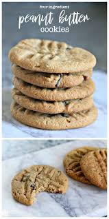 4 Ingredient Peanut Butter Cookie Recipe Recipe Easy Cookies 4 Ingredient Peanut Butter Cookie Recipe Easy Cookie Recipes