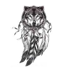 Tatouage Ephemere Loup Attrape Reve Tatouage Temporaire Loup