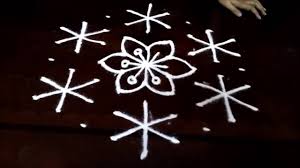 Simple Awesome Flowers Kolam Designs With 9 5 Middle Chukkala Muggulu With Dots Rangoli Design Rangoli Designs Rangoli With Dots Rangoli Designs With Dots