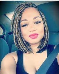 Short Crochet Box Braids Bob Boxbraids Box Braids Bob Box Braids Hairstyles Short Box Braids Hairstyles