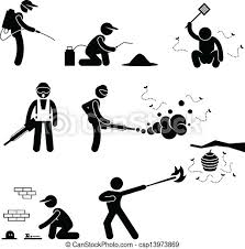 6 free vector graphics of pest exterminator. People Exterminator Pest Control A Set Of Pictogram Representing Pest Exterminator Canstock