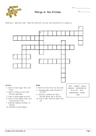 In the kitchen vocabulary esl wordsearch puzzle worksheet. Things In The Kitchen Crossword Worksheet Quickworksheets