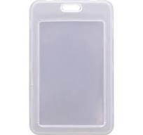 Waterproof Transparent Plastic Name Badge & ID Card Case Double Side Nurse  ID Tag Holder School Staff ID Holder