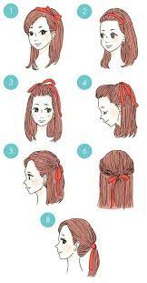 Easy Everyday Hairstyles Step By Step For Girls Everydayhairstyles Easy Everyday Hairstyles Ribbon Hairstyle Everyday Hairstyles