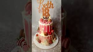 Best 20 disney princess cakes ideas on pinterest. Rose Gold 18th Birthday Drip Cake Youtube
