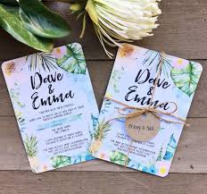 Tropical Floral Watercolor Watercolour Wedding Engagement Invitation Suite Design Suitable For D Invitaciones De Boda Boda Tropical Papeleria De Boda